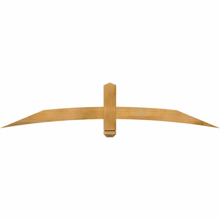 Ekena Millwork Bellingham Rough Sawn Timber Gable Bracket, Western Red Cedar, 72"W x 15"H x 2"D x 4"F, 5/12 Pitch GBW072X15X0204BEL00RWR